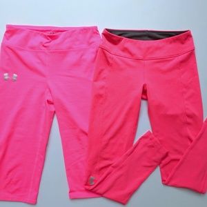 Under Armour Girls Leggings Lot M